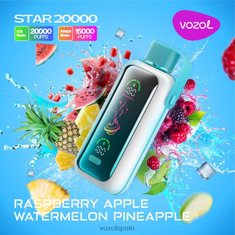 Vozol Vape Buy - VOZOL STAR 20000 frambuesa manzana sandía piña 8VJRF18