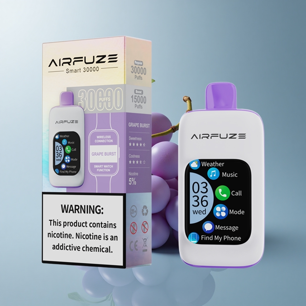 AirFuze Smart 30000 Puffs Explosión de Uva 5% Nicotina 900mAh