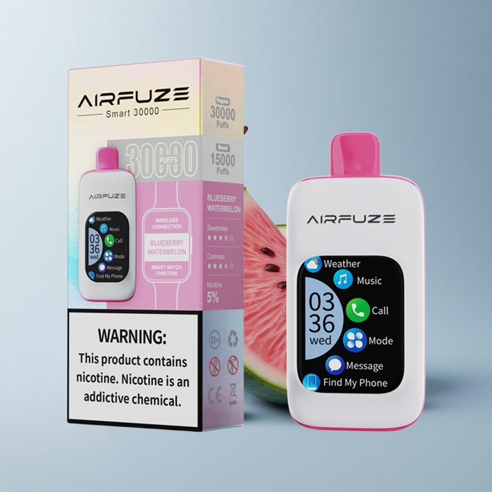 AirFuze Smart 30000 Puffs Sandía Arándano Pantalla Táctil 900mAh Nicotina 5%