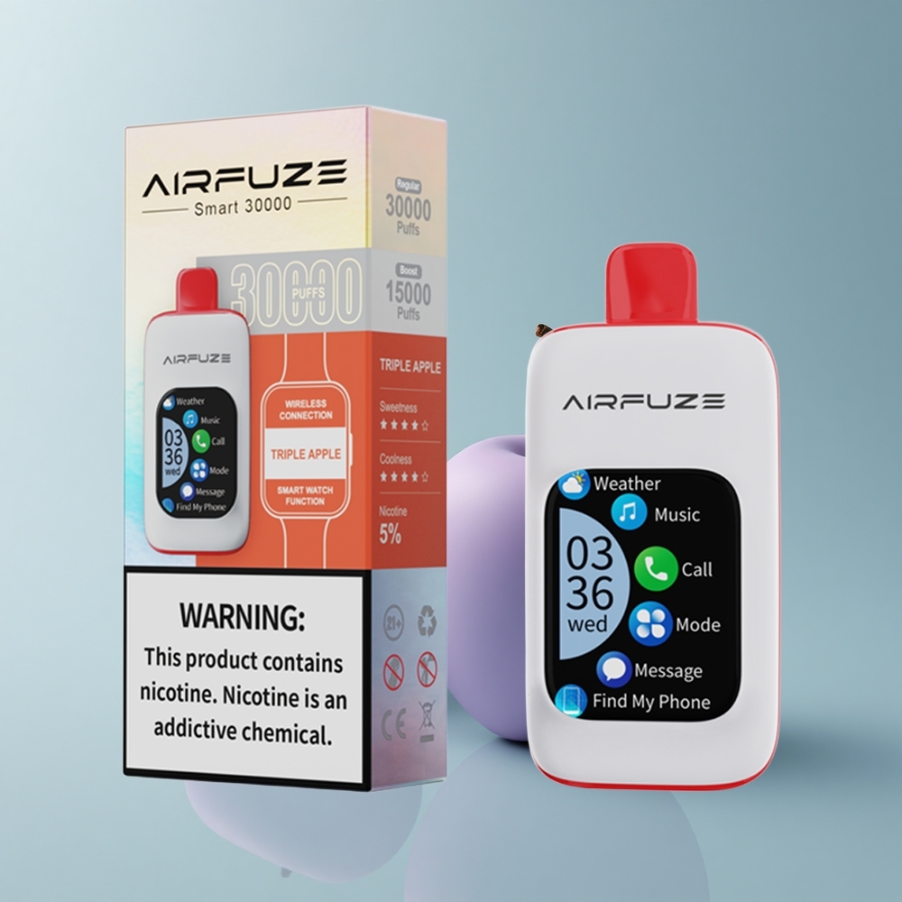 AirFuze Smart 30000 Puffs Triple Manzana con 5% de nicotina y 900mAh
