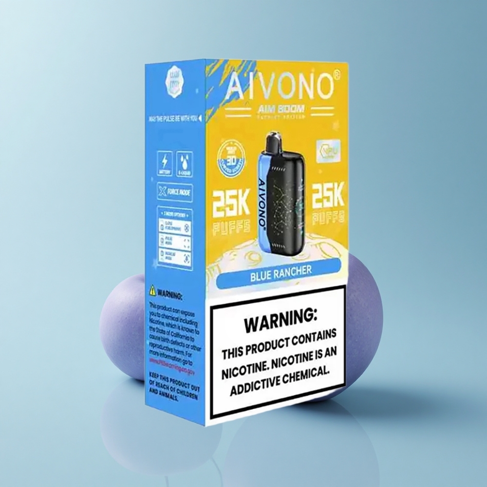 Aivono Aim Boom 25000 Puffs Caramelo Azul 650mAh Sin Nicotina