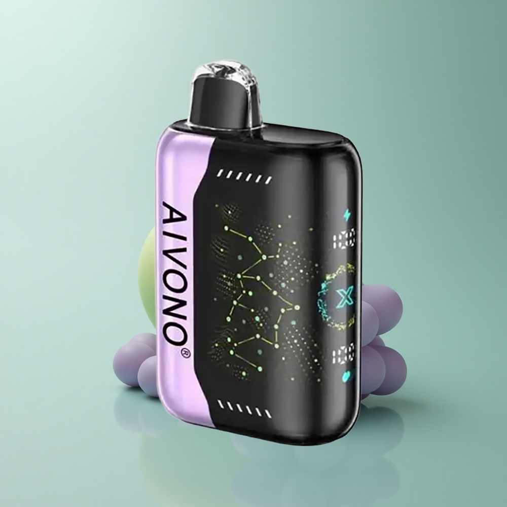 Aivono Aim Boom 25000 Puffs Manzana Verde Uva 0% Nicotina 650mAh