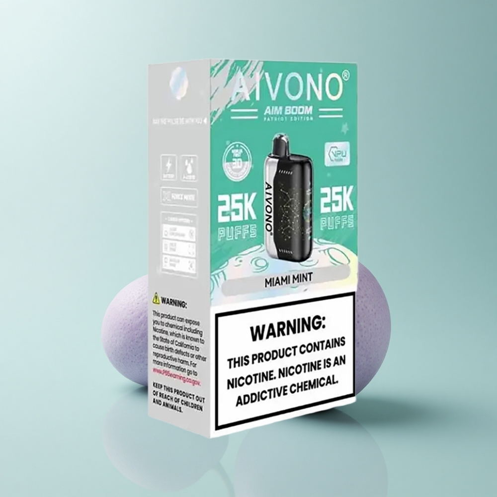 Aivono Aim Boom 25000 Puffs Menta de Miami 28ml 650mAh Sin Nicotina