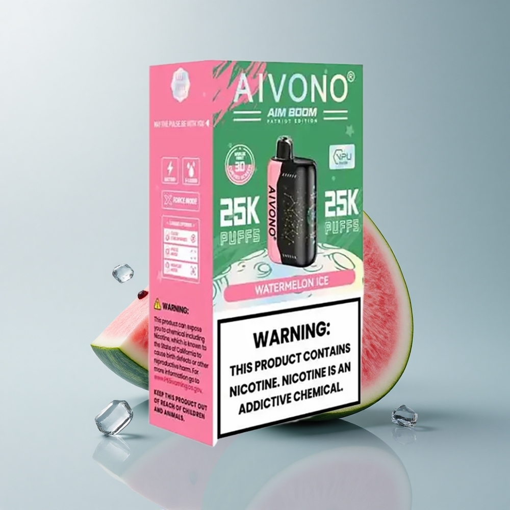 Aivono Aim Boom 25000 Puffs Sandía Hielo 650mAh 0% Nicotina