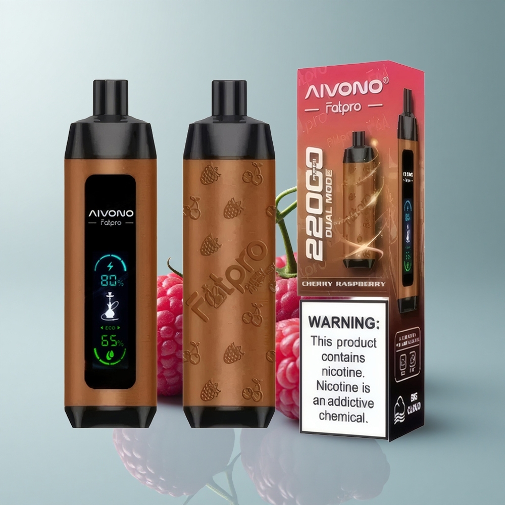 Aivono Aim Fatpro 22000 Puffs Cereza Frambuesa con 5% Nicotina y 600mAh