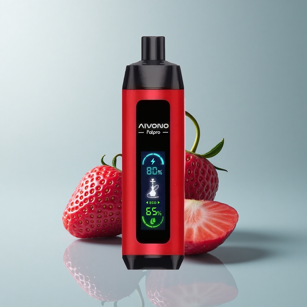 Aivono Aim Fatpro 22000 Puffs Fresa Golpeada con 5% Nicotina y 600mAh