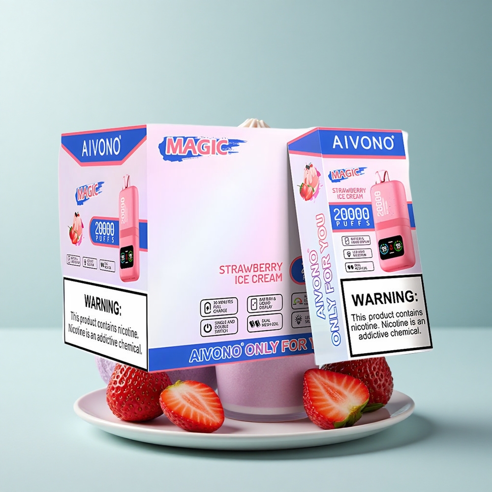 Aivono Aim Magic 20000 Puffs Helado de Fresa con Nicotina al 5% y Batería de 600mAh