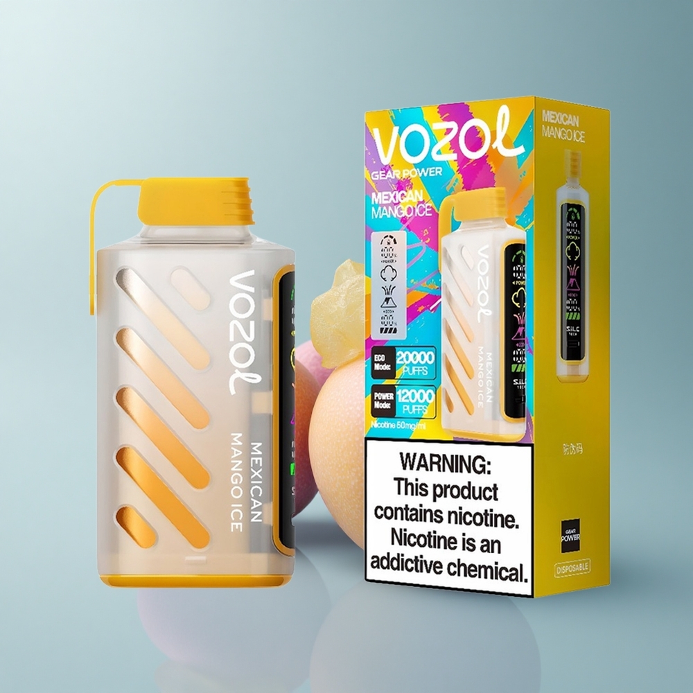 VOZOL Gear Power 20000 Puffs Helado de Mango Mexicano con Dual Mesh Coil y 20mL