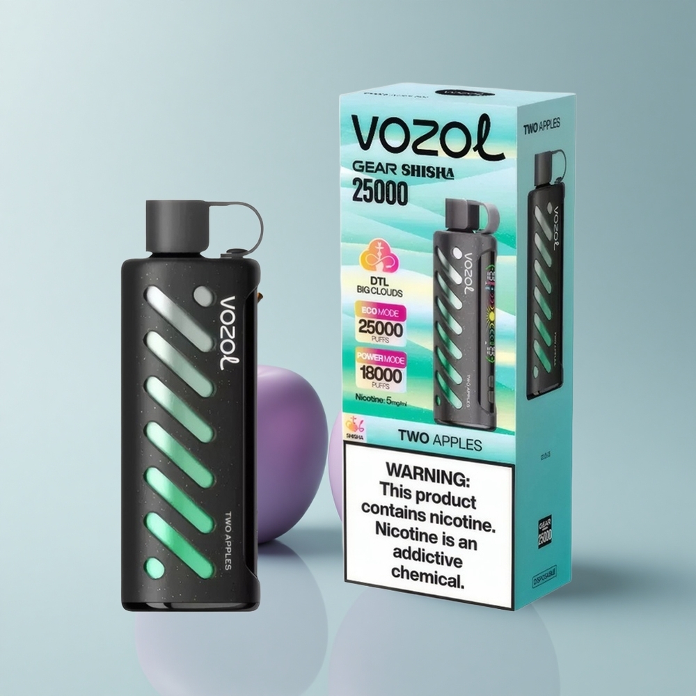VOZOL Gear Shisha 25000 Puffs Dos Manzanas con 5mg/ml de Nicotina y 1000mAh