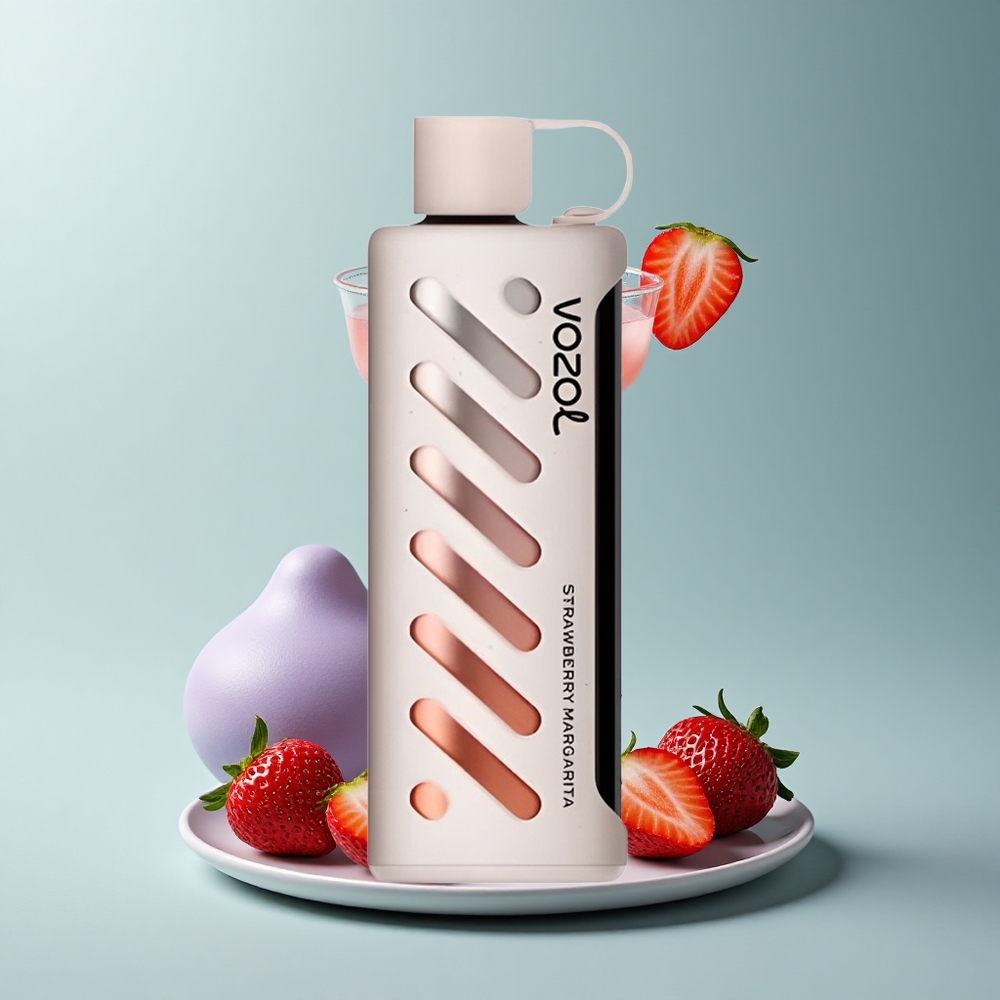VOZOL Gear Shisha 25000 Puffs Margarita de Fresa con Tecnología S.i.L.C y 5mg/ml de Nicotina