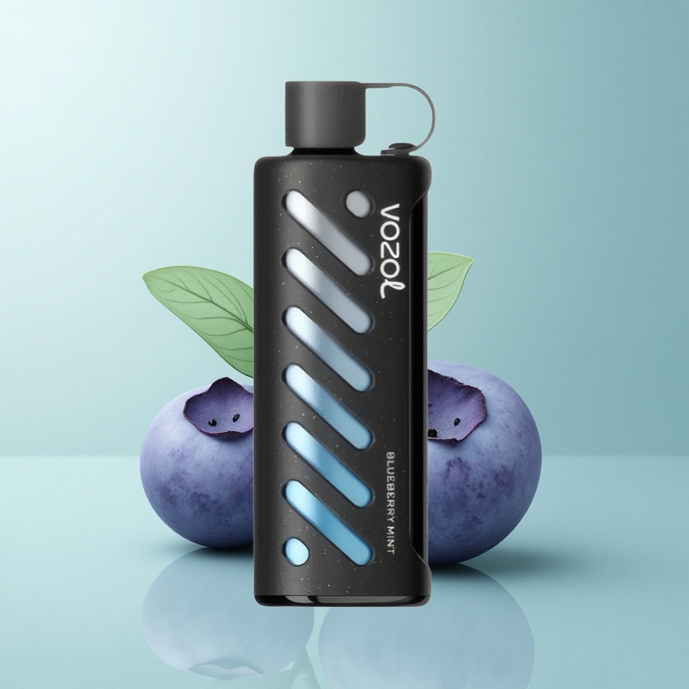 VOZOL Gear Shisha 25000 Puffs Menta Arándano con Dual Mesh y 1000mAh