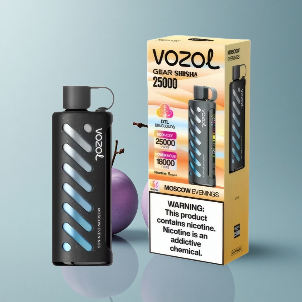 VOZOL Gear Shisha 25000 Puffs Noches de Moscú con 30 Sabores y 1000mAh