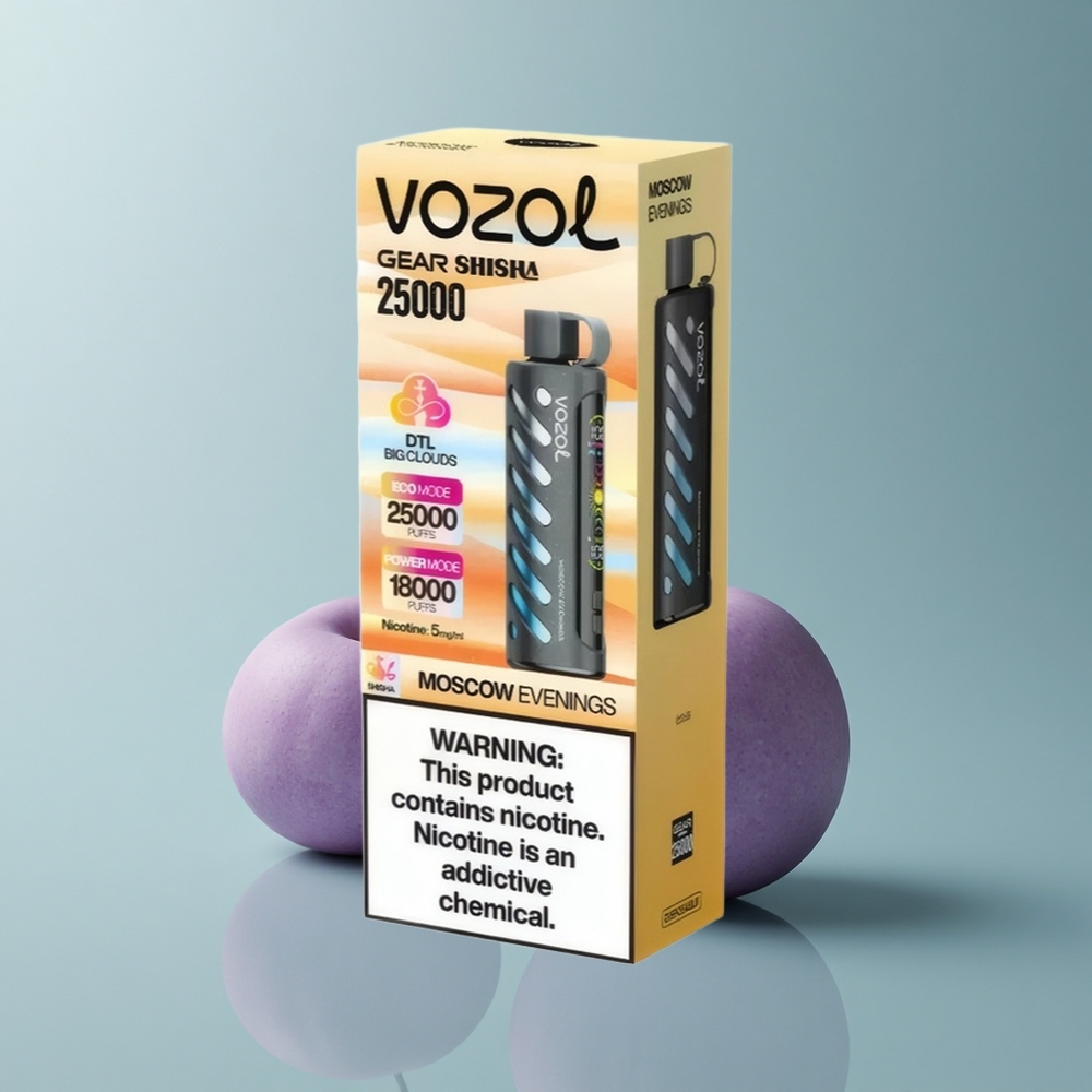 VOZOL Gear Shisha 25000 Puffs Noches de Moscú con 30 Sabores y 1000mAh