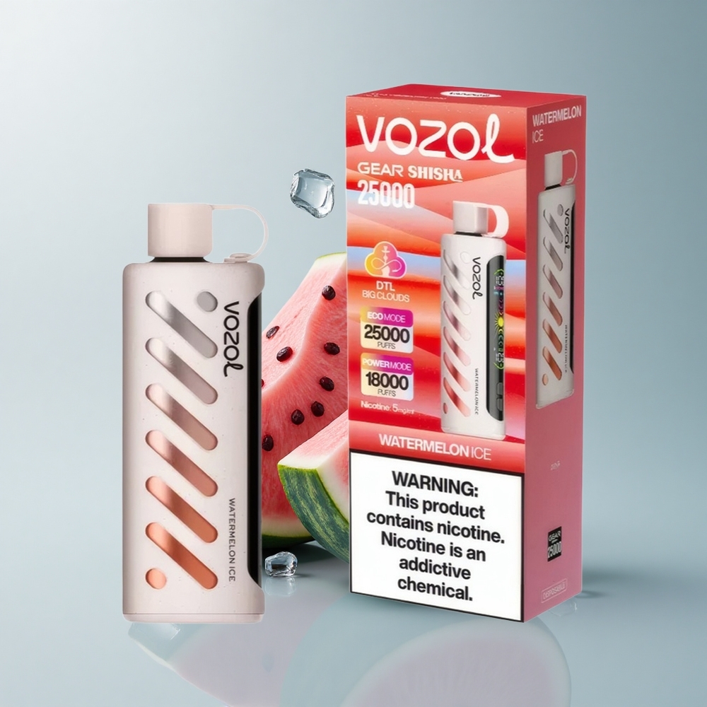 VOZOL Gear Shisha 25000 Puffs Sandía Helada con 5mg/ml de Nicotina y 1000mAh