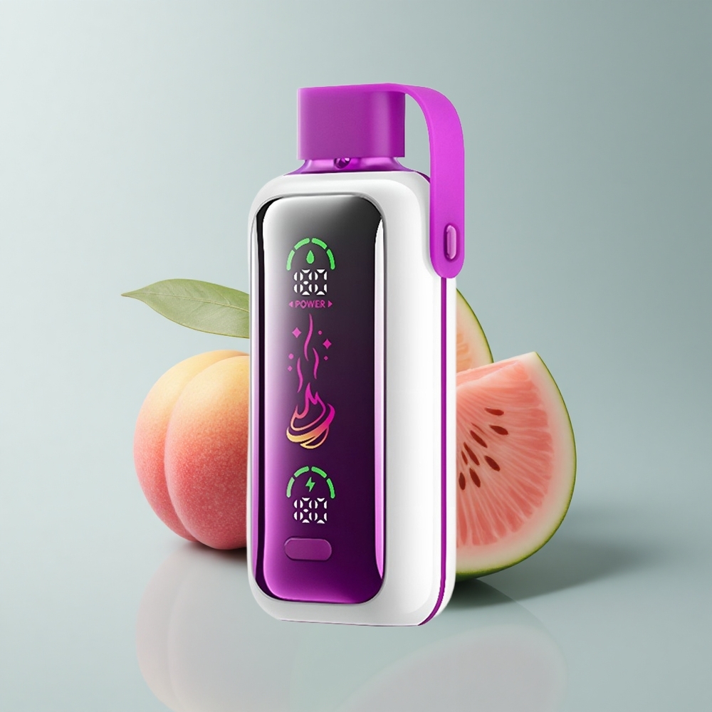 VOZOL Star 20000 Puffs Agua de Melocotón Mango Sandía con Pantalla HD 2.2 y Dual Mesh